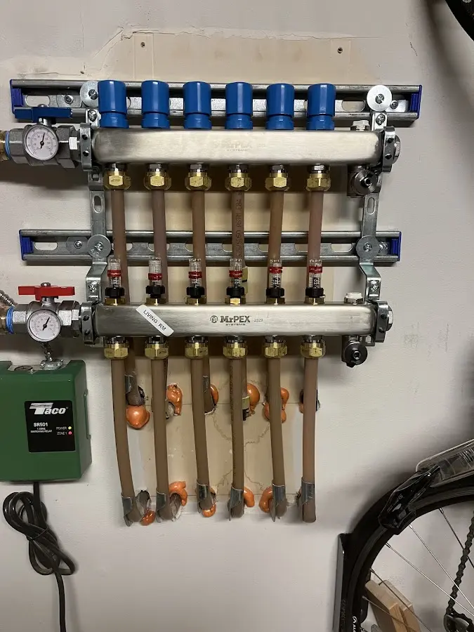 Plumber performing Gas Leak Detection at a residential property in Stockholm